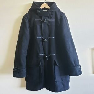 Club Monaco Wool Black duffle long coat